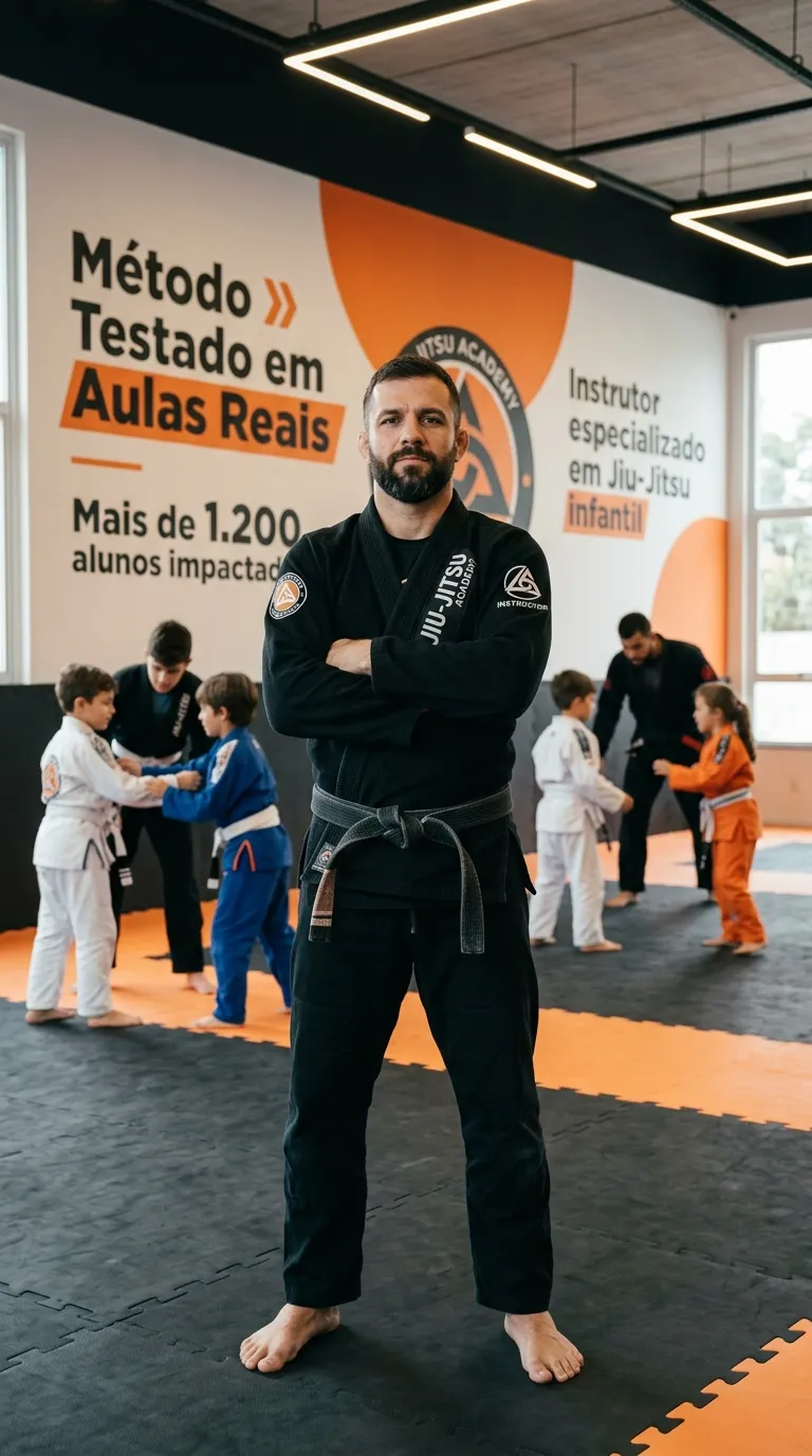 Instrutor especializado em Jiu-Jitsu Infantil